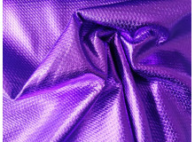 Folienjersey Metallic Webware Waben lila